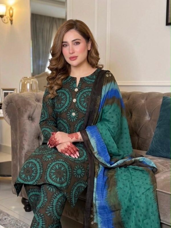 Shrenz Black Swiss Lawn Collection Replica