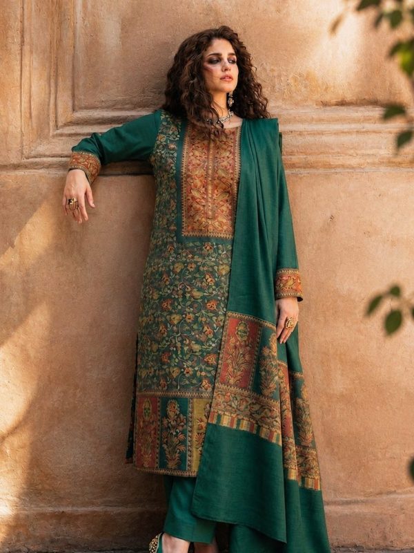 Pashmina kani Green Collection By Shrenz
