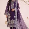Shrenz Purple Chiffon Formal Collection Replica