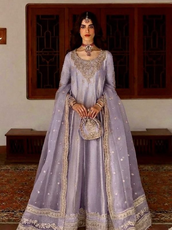Faiza Saqlain Purple Bridal Collection Maysori Maxi Replica