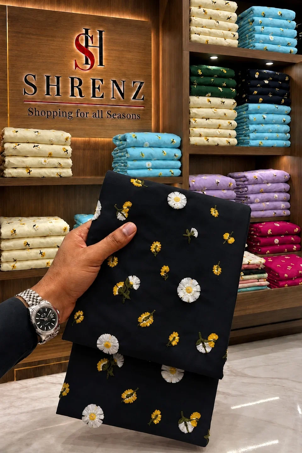Pure Lawn Shirt's With 3D Embroidered Collection By Shrenz