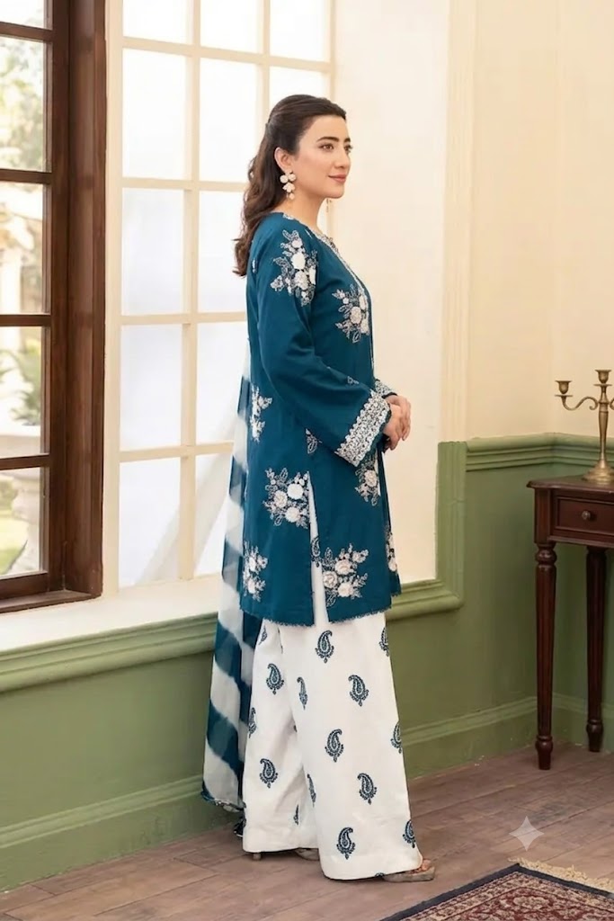 Alternative view of Zara Shahjahan Zinc Digital Printed Lawn Collection Replica