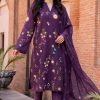 Shrenz Purple Luxury Lawn Collection Replica