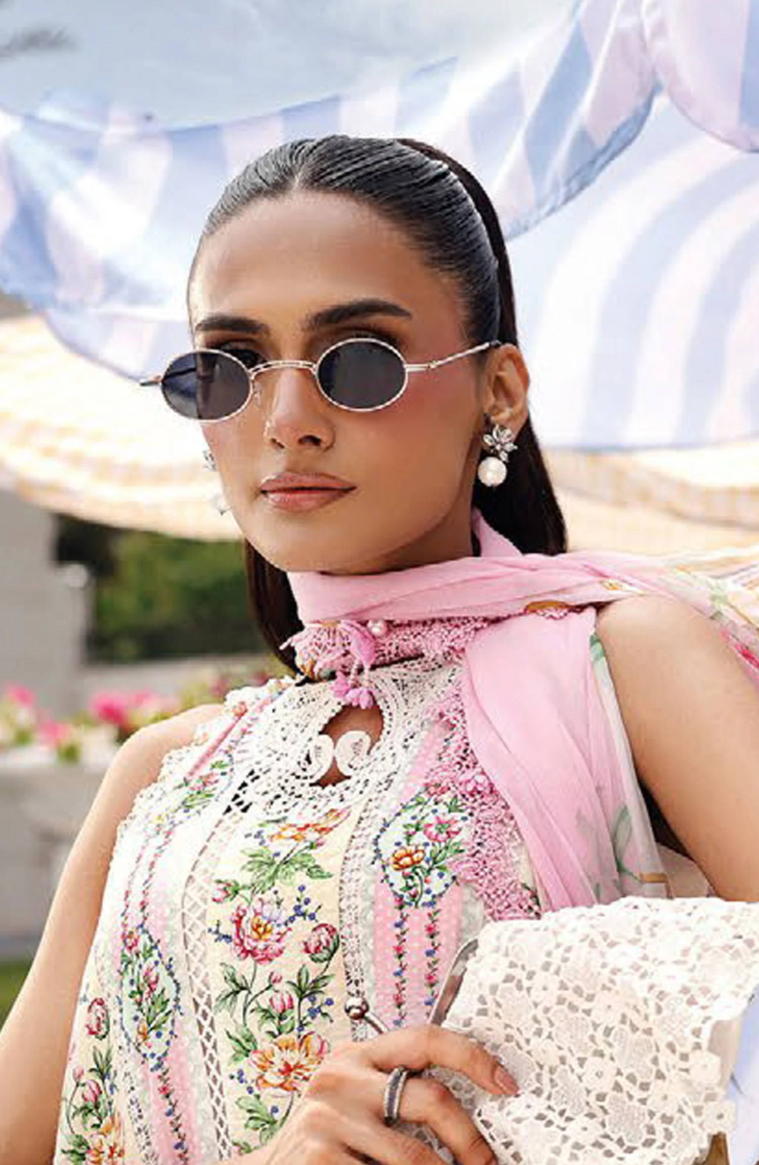 Alternative view of Maria B White Luxury Printed Lawn Collection Replica