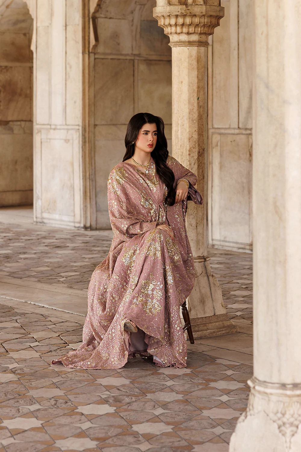 Vanya Peach Chiffon Formal Collection Replica - Image 4