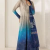 Baroque Blue Silk Formal Collection Replica