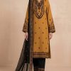 Shrenz Mustard Luxury Lawn Collection Replica