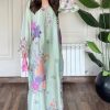 Shrenz Pistachio Sheesha Silk Formal Collection Replica