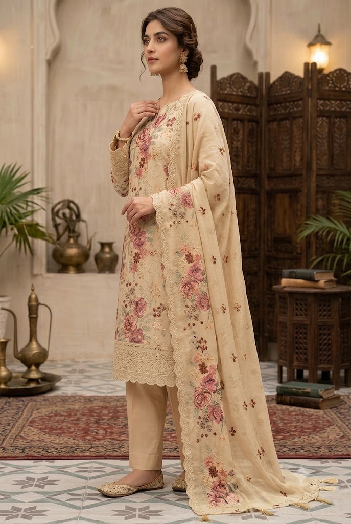 Bareeze Skin Luxury Lawn Collection Replica - Image 3
