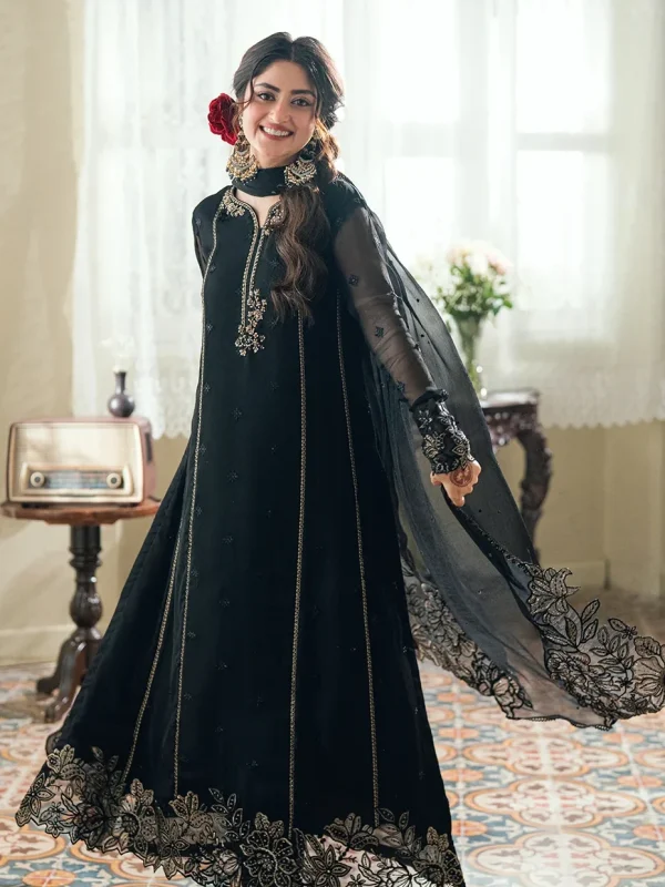 Azure Black Chiffon Formal Collection Replica