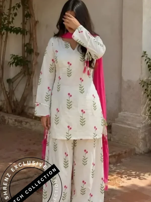 Shrenz 3 Piece Stitched Swiss Lawn Pret Collection