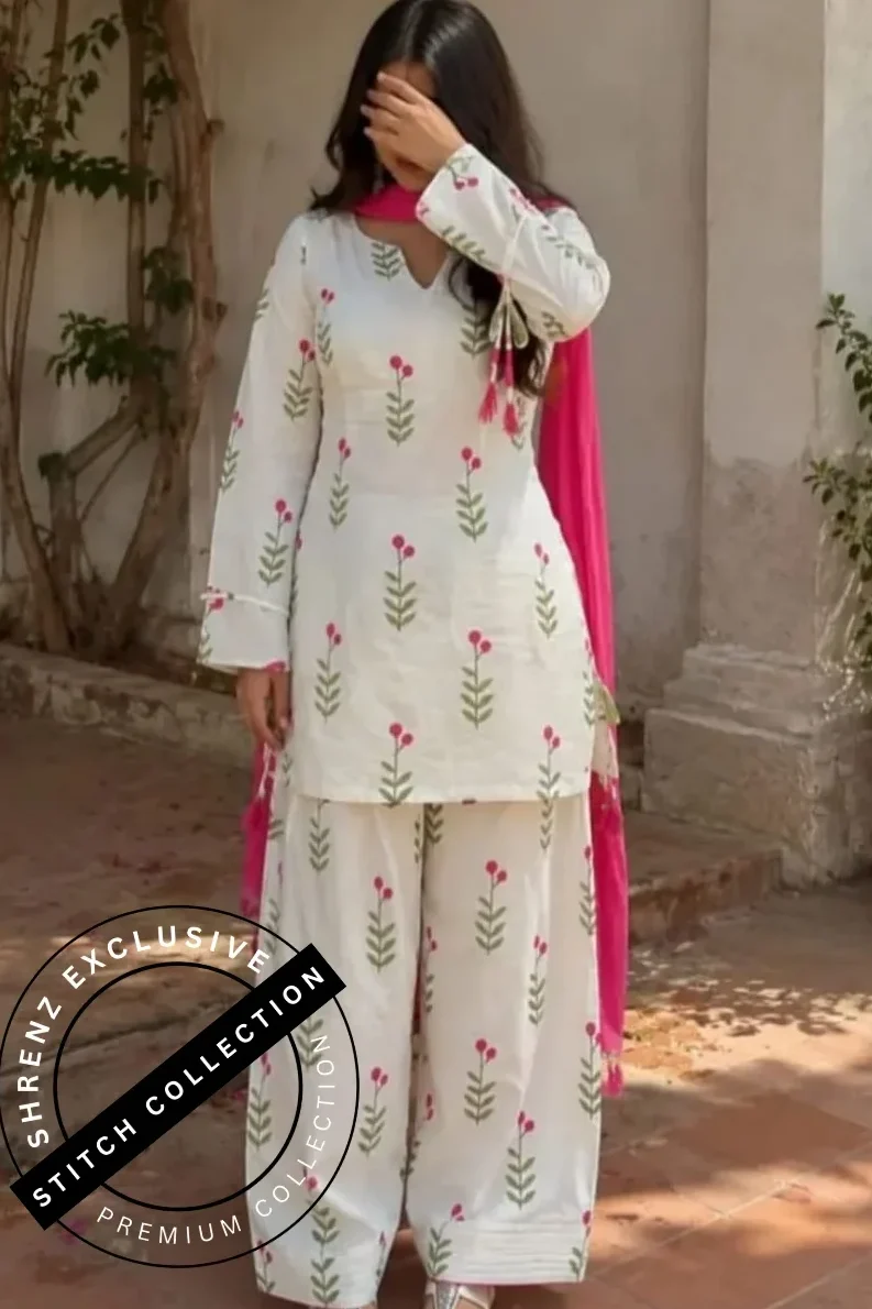 Shrenz 3 Piece Stitched Swiss Lawn Pret Collection