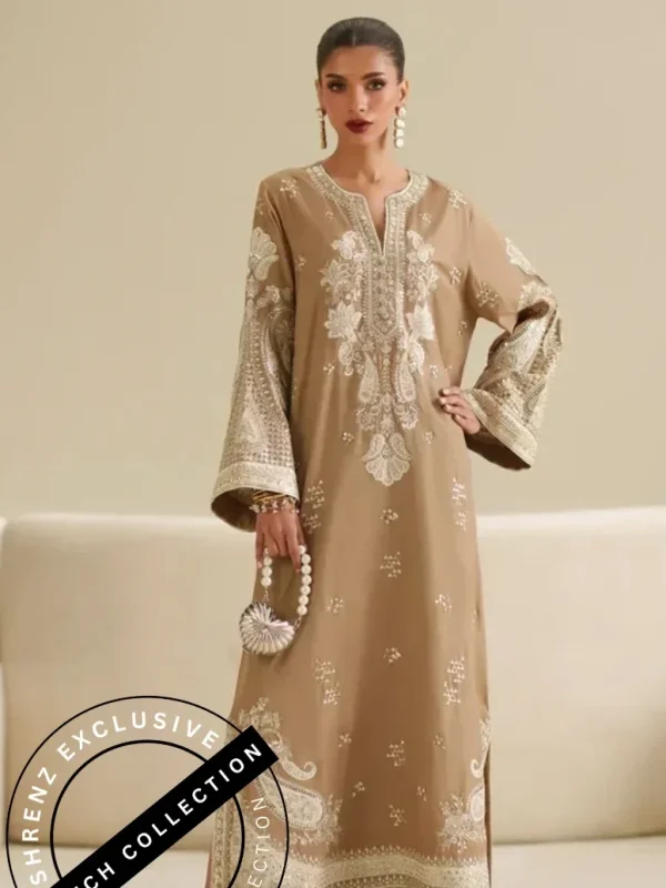 Shrenz 3 Piece Stitched Silk Pret Collection
