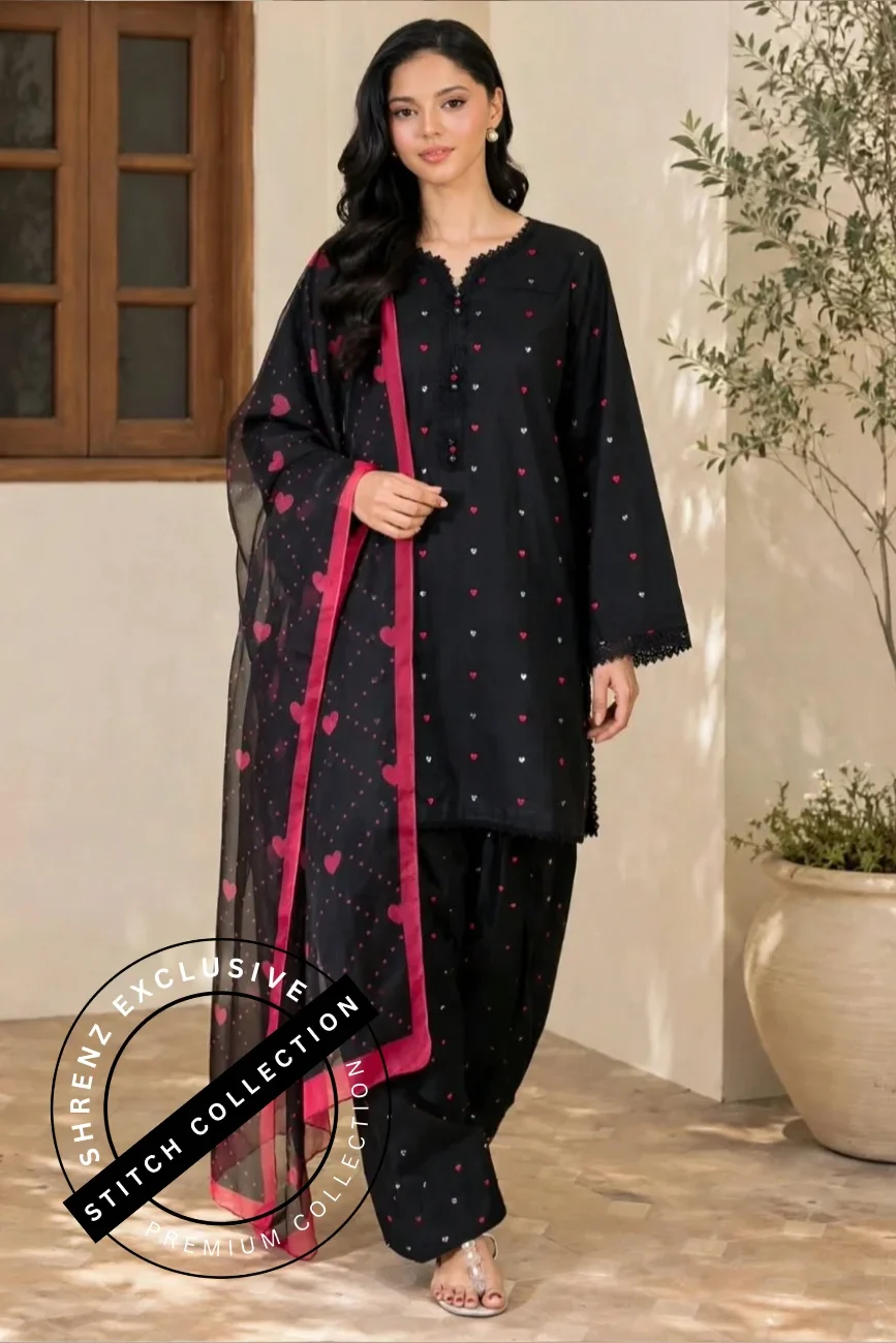 Shrenz 3 Piece Stitched Lawn Pret Collection