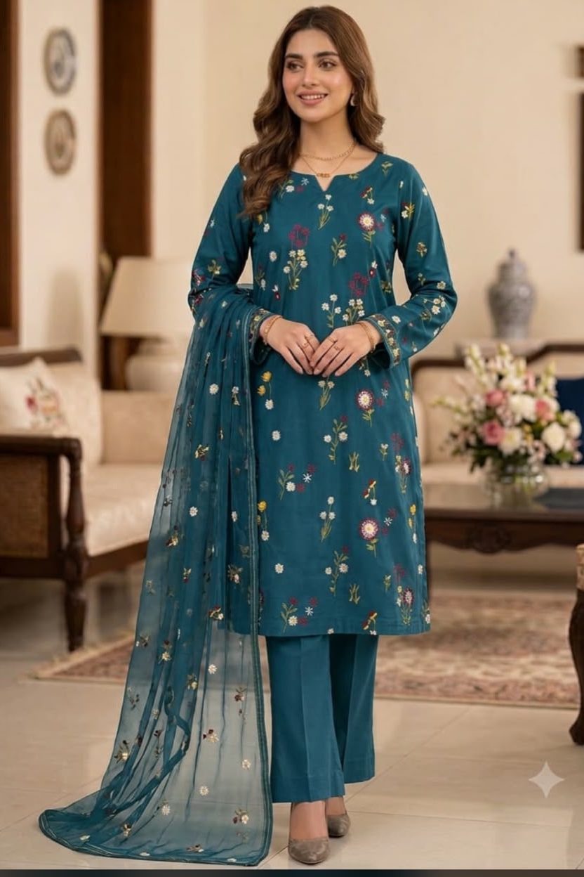 Shrenz Zinc Luxury Lawn Collection Replica
