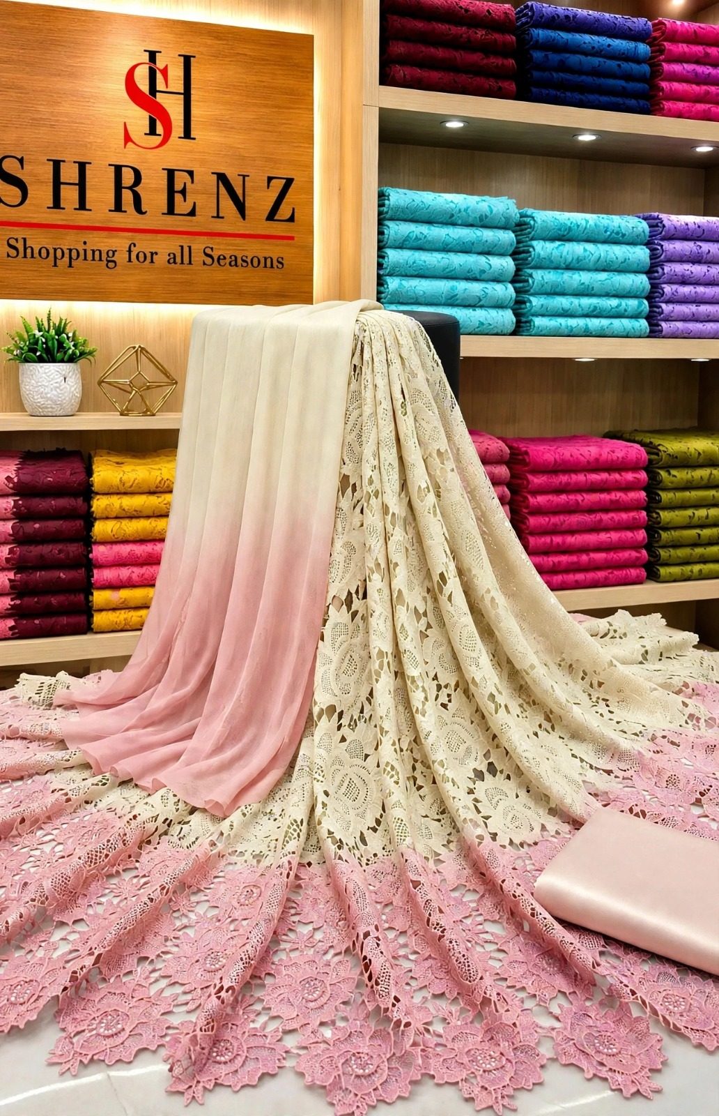 Shrenz Multi Tie-N-Die Croche Formal Collection Replica