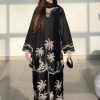 Ethnic Black Silk Formal Collection Replica