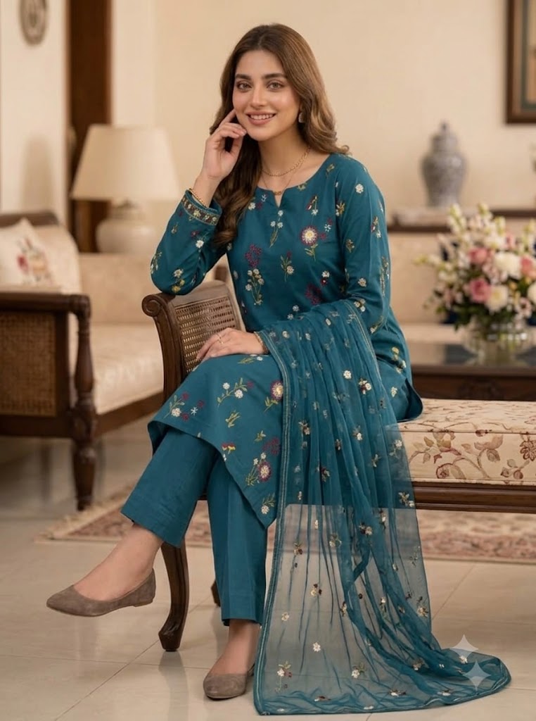 Shrenz Zinc Luxury Lawn Collection Replica - Image 3