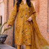 Shrenz Mustard Luxury Lawn Collection Replica