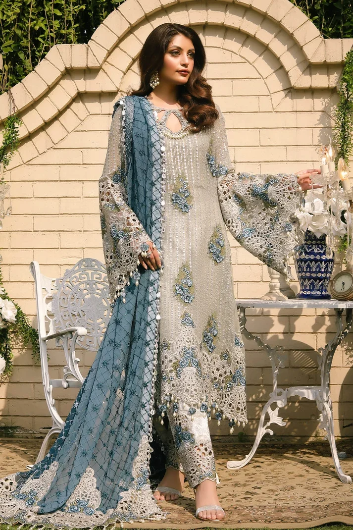 Shrenz Brown Chiffon Formal Collection Replica
