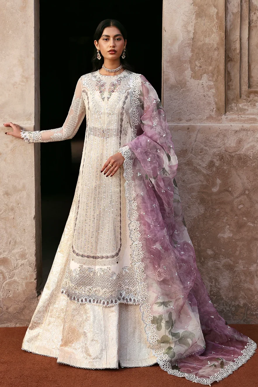 Ayzel White Organza Formal Collection Replica