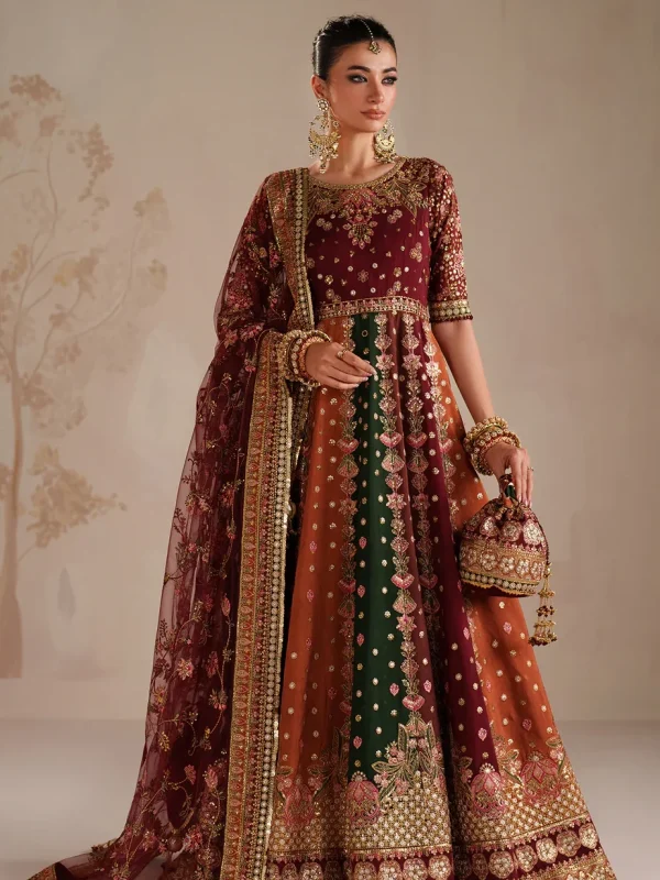 Baroque Multi Raw Silk Bridal Collection Replica