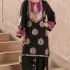 Ethnic Black Silk Formal Collection Replica