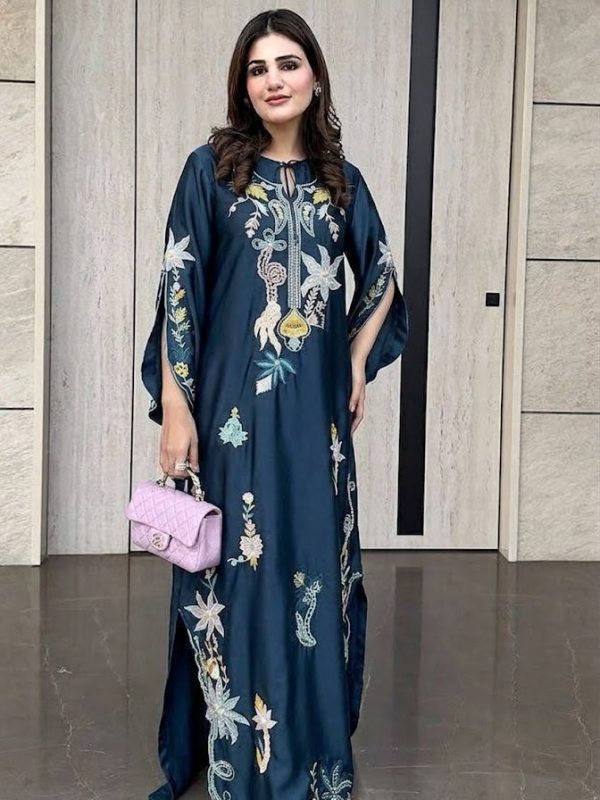 Shrenz Zinc Green Silk Formal Collection Replica