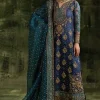 Shrenz Blue Chiffon Formal Collection Replica