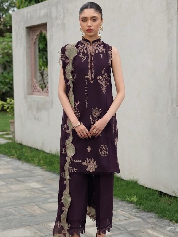 Shrenz Purple Dhanak Collection Replica