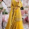 Akbar Aslam Yellow Organza Bridal Collection Replica