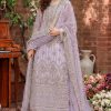Akbar Aslam Purple Bridal Collection Chiffon Replica