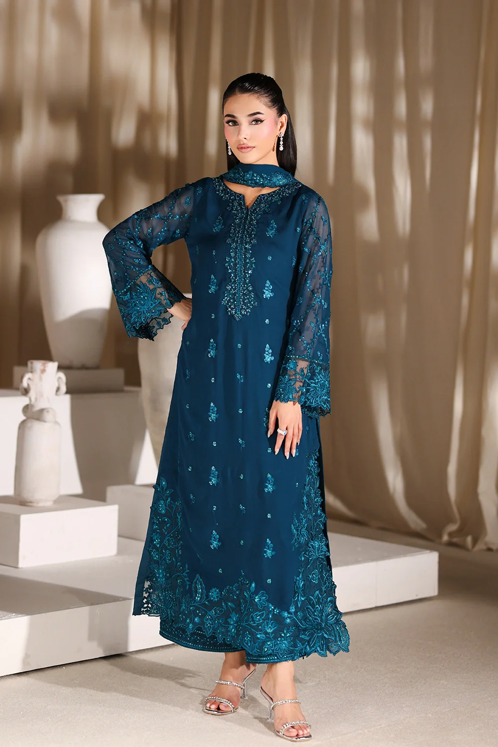 Azure Zinc Formal Collection Chiffon Replica
