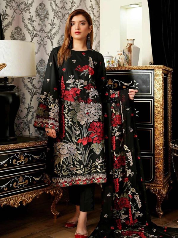 Shrenz Black Winter Formal Collection Dhanak Replica