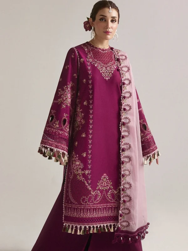 Shrenz Shocking Pink Winter Collection Dhanak Replica