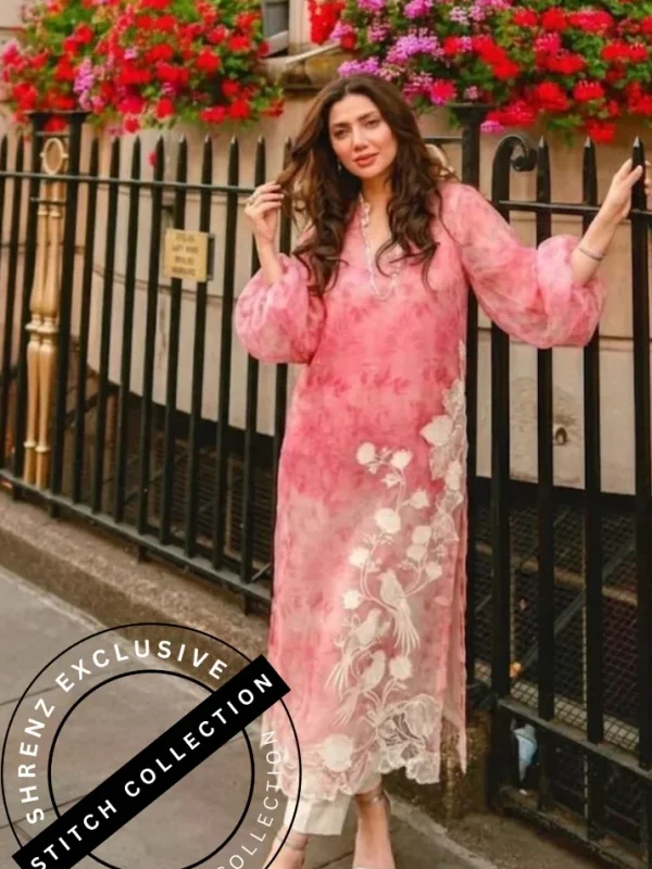 Shrenz 3 Piece Stitched Organza Pret Collection