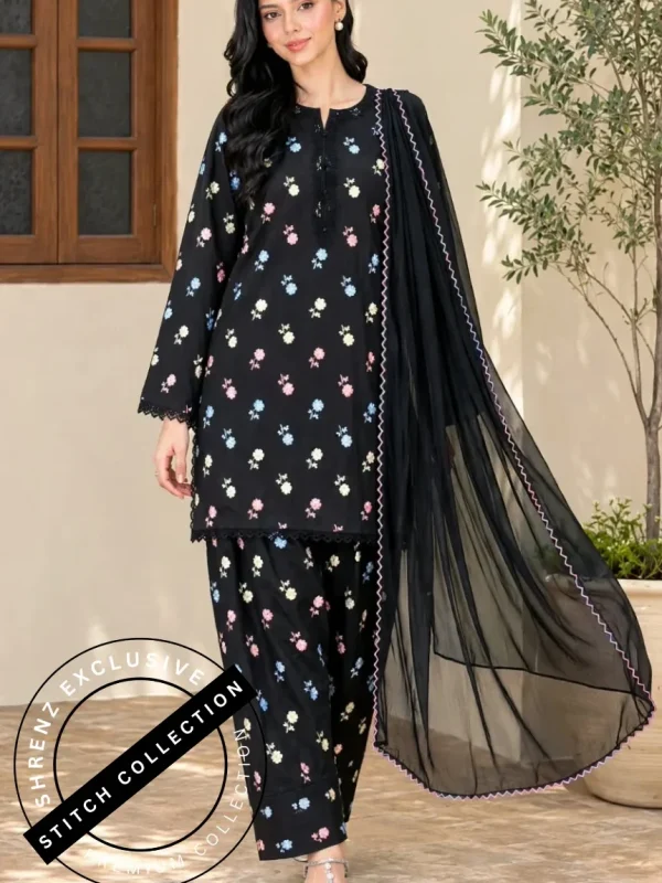 Shrenz 3 Piece Stitched Lawn Pret Collection