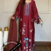 Shrenz 3 Piece Stitched Silk Pret Collection
