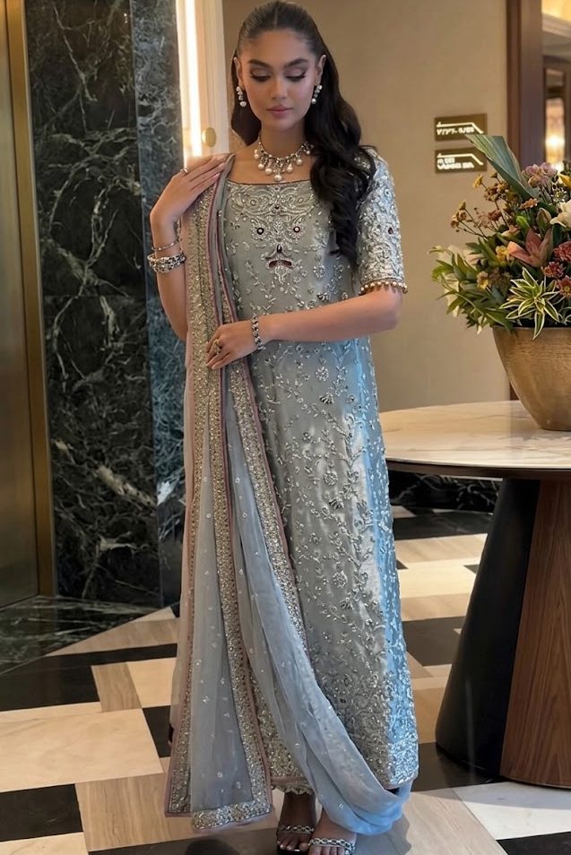 Haris Shakeel Sky Maysori Bridal Collection Replica