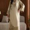 Ethnic Off White Silk Formal Kaftan Collection Replica