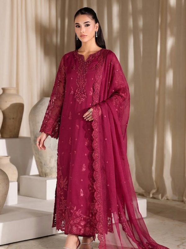 Azure Shocking Pink Chiffon Formal Collection Replica