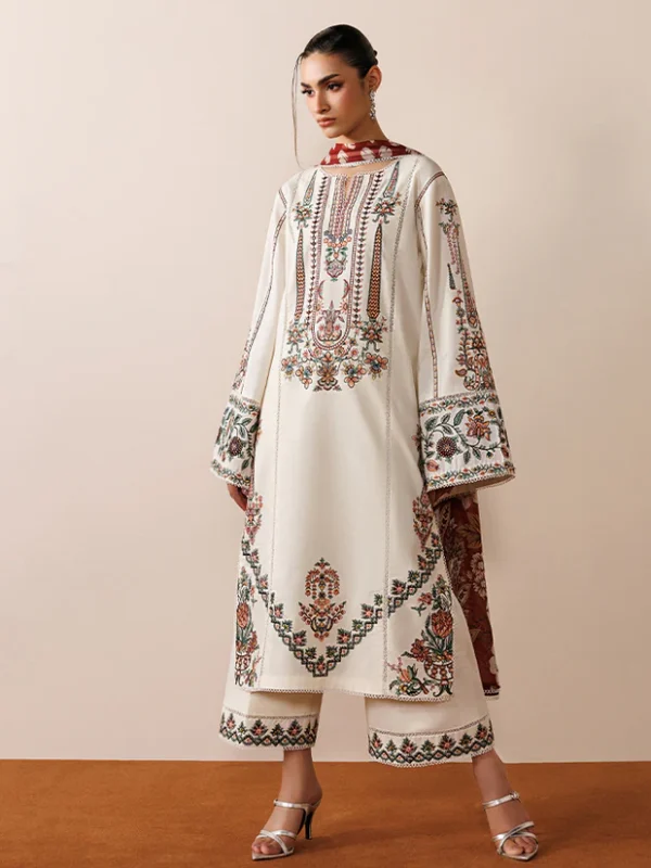 Shrenz White Winter Formal Collection Dhanak Replica