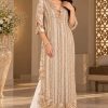 Sana Safinaz White Formal Collection Indian Raw Silk Replica