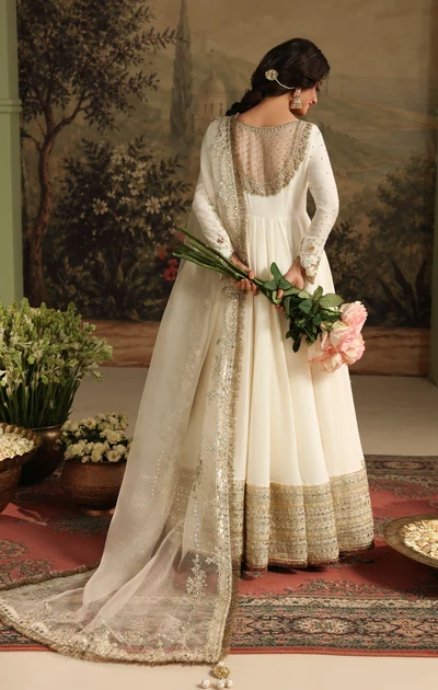 Shrenz White Soft Net Formal Collection Replica - Image 2