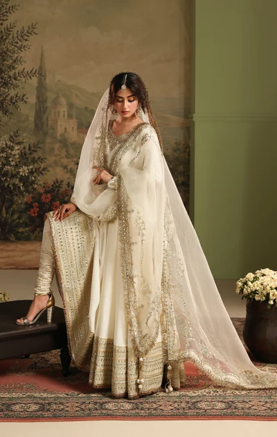 Shrenz White Soft Net Formal Collection Replica - Image 5