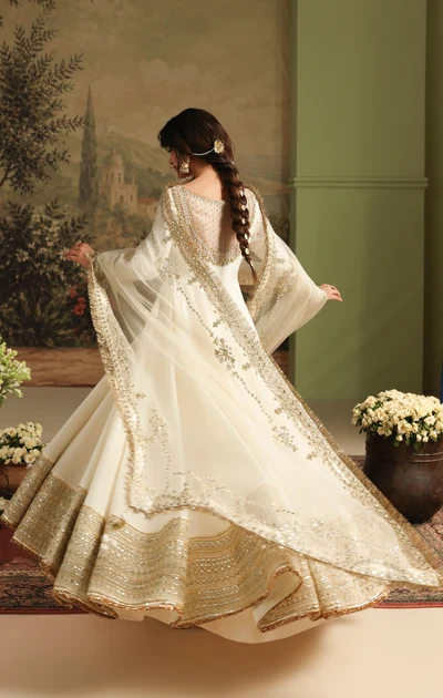 Shrenz White Soft Net Formal Collection Replica - Image 3