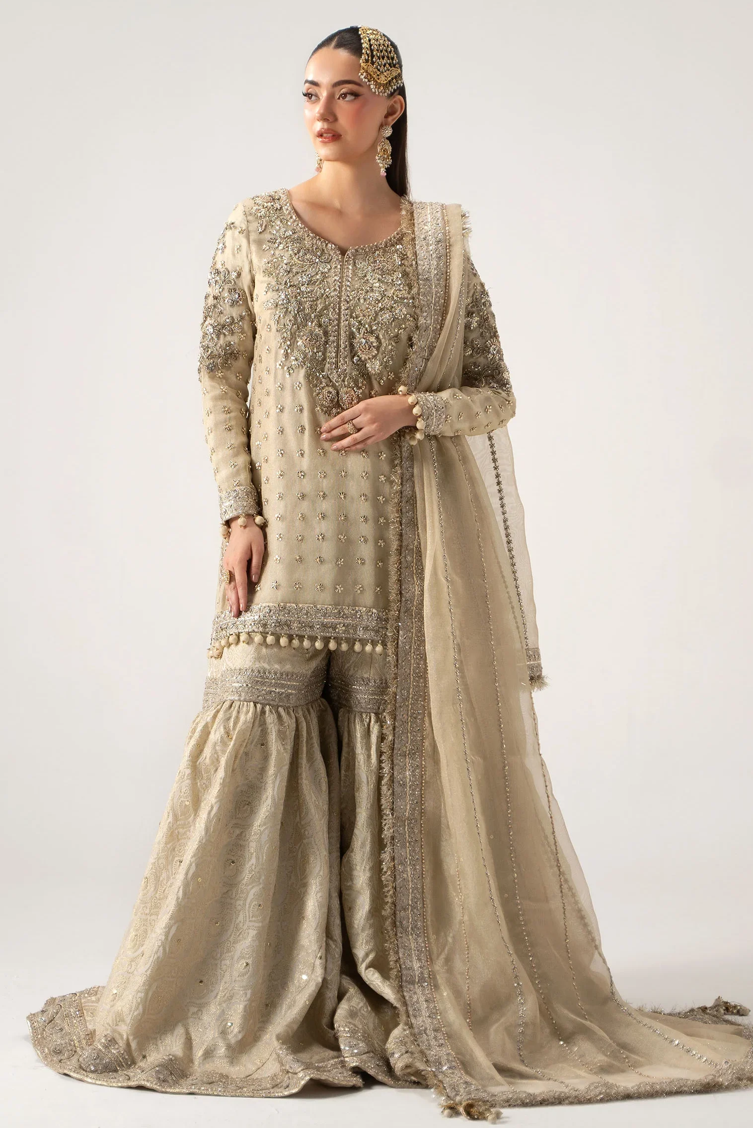 Maria B Skin Net Bridal Collection Replica