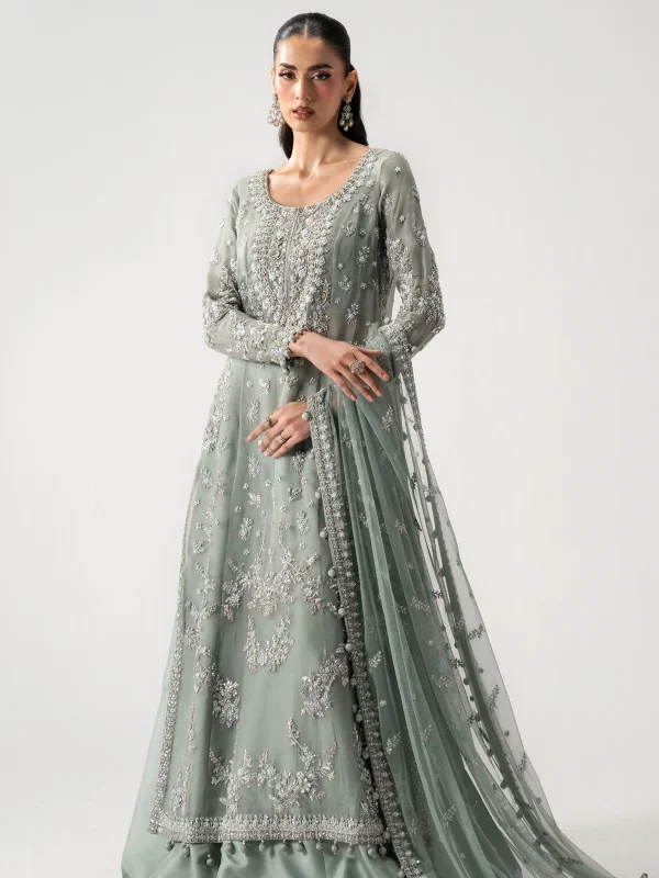 Maria B Seagreen Soft Net Formal Collection Replica