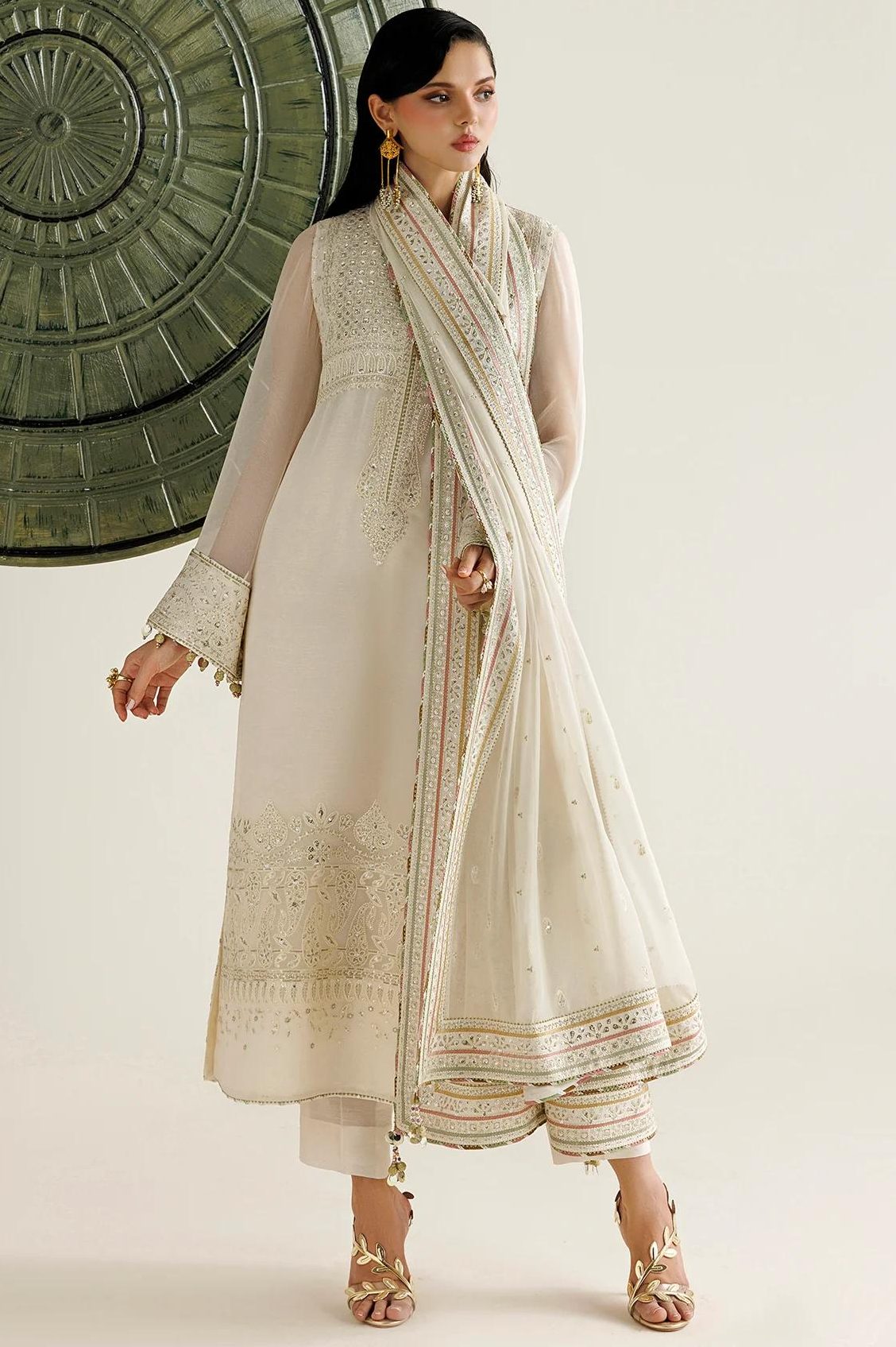 Jazmin White Chiffon Formal Collection Replica