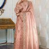 Shrenz Pink Cutdana Sheesha Silk Formal Collection Replica